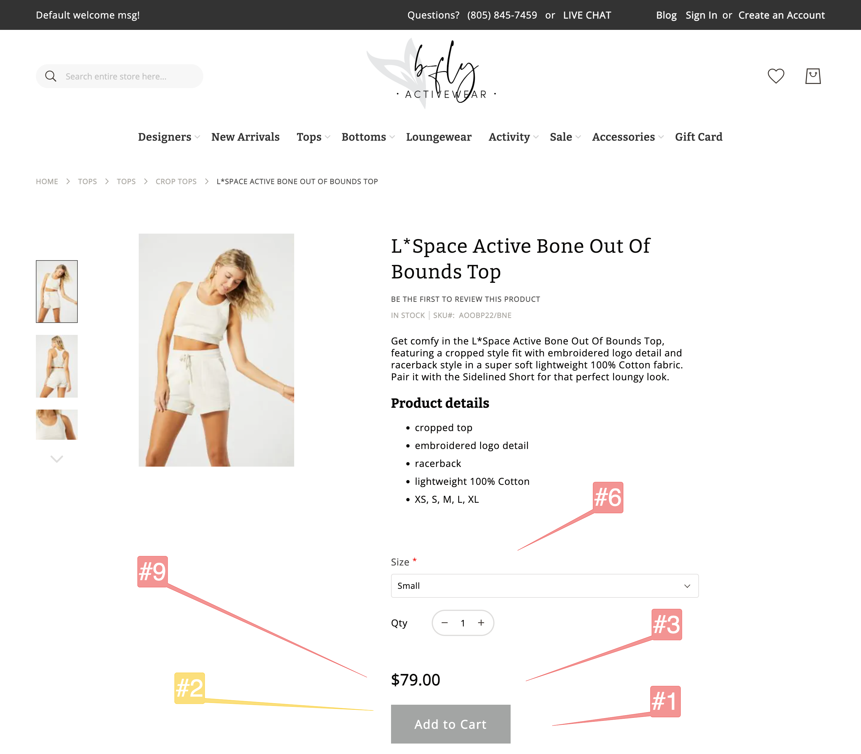 B-Fly Activewear Ordering & Delivery